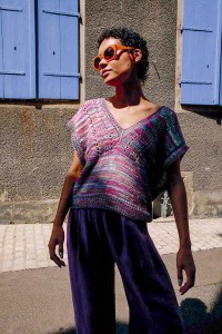 Kit à tricoter Lang Yarns Tori Pull sans manches en Lisboa