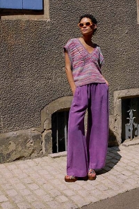 Kit à tricoter Lang Yarns Tori Pull sans manches en Lisboa