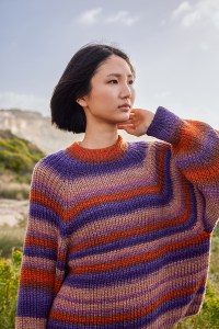 Kit à tricoter WoolAddicts Home Port Pull Top Down en Move 6-Ply