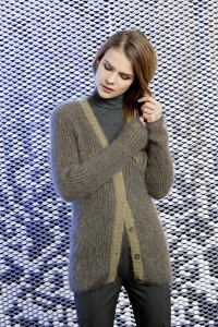 224-45 Gilet en Lang Yarns Mohair Luxe