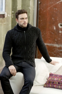 225-06 Gilet homme en Lang Yarns Merino+