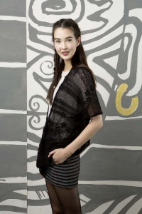 231-69 Gilet en Lang Yarns Filo et Lang Yarns Mohair Luxe