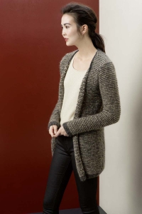 238-45 Gilet en Lang Yarns Yara et Lang Yarns Mohair Trend