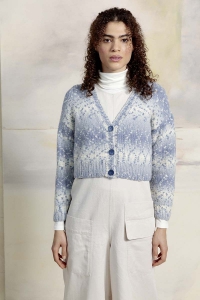 2533-06 Modèle Cardigan en Lang Yarns Snowflake