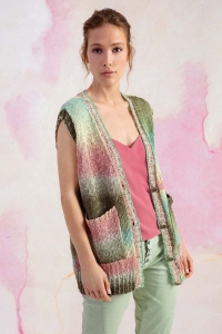 2539-11 Modèle Gilet sans manches en Lang Yarns Linello