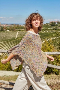 2551-08 Modèle Poncho en Lang Yarns Tropical