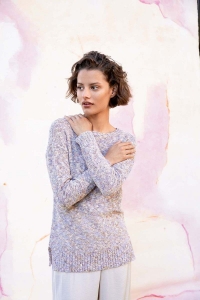 2552-04 Modèle Pull en Lang Yarns Celeste