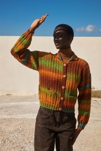 2586-001 Modèle Golden Day Veste en Wool Addicts by Lang Yarns Move 6ply