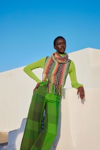 2586-009 Modèle Lucky Charm Écharpe en Wool Addicts by Lang Yarns Move 6ply