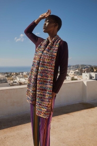 2586-021 Modèle Blissful Moment Écharpe en Wool Addicts by Lang Yarns Move 8ply