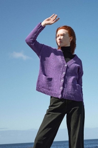 2587-148 Modèle Brenna Veste en Lang Yarns Donegal Woolen Spun