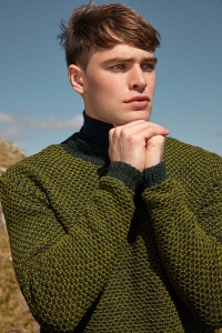 2587-264 Modèle Niall Pull en Lang Yarns Donegal Woolen Spun