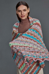 2588-071 Modèle Alana Étole en Lang Yarns Harmony
