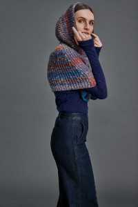 2588-075 Modèle Lena Poncho en Lang Yarns Magnolia