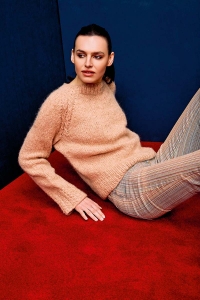 2589-246 Modèle Debbie Pull Top down en Lang Yarns Baby Lama