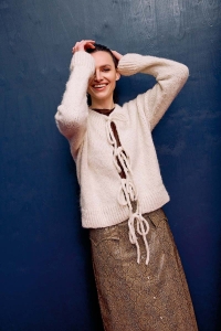 2589-247 Modèle Eloise Veste courte Top Down en Lang Yarns Baby Lama