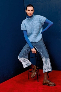 2589-251 Modèle Ingrid Débardeur Top Down en Lang Yarns Baby Lama