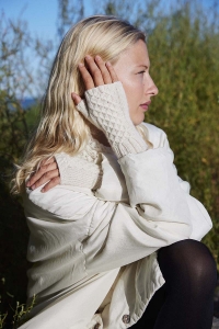 2594-007 Modèle Elisa Mitaines en Lang Yarns Cashmere Extra Lace