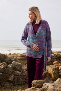 2596-002 Modèle Ilia Veste croisée en Lang Yarns Prisma