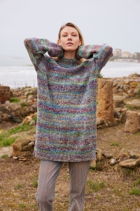 2596-007 Modèle Carys Pull long en Lang Yarns Prisma