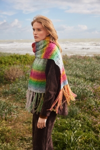 2598-004 Modèle Ornella Écharpe en Lang Yarns Galaxy