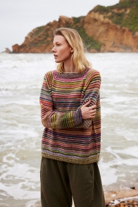 2600-002 Modèle Iara Pull en top-down en Lang Yarns Infinity