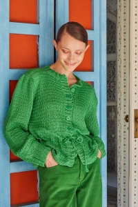 277-10 Modèle Be Happy Gilet en Wool Addicts by Lang Yarns Sunshine