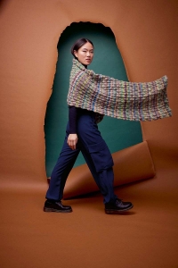 286-26 Modèle Rosalba Étole en Lang Yarns Aurora