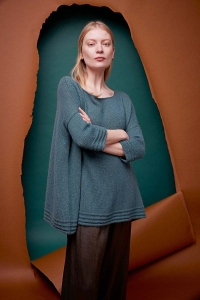 286-27 Modèle Nisa Pull en Lang Yarns Cashmere Dreams