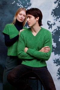 286-30 Modèle Bruce Pull Homme en Lang Yarns Lambswool