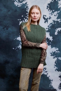 286-34 Modèle Doris Débardeur Top Down en Lang Yarns Venus