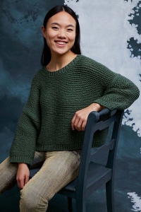 286-35 Modèle Vicky Pull Top Down en Lang Yarns Venus