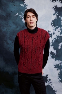 286-48 Modèle Ezra Débardeur Unisexe en Lang Yarns Yak