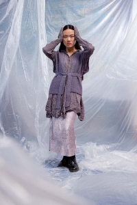 286-61 Modèle Raven Gilet sans manches en Lang Yarns Nomad