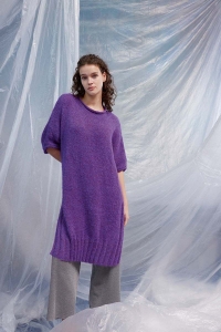 286-65 Modèle Imane Tunique en Lang Yarns Suri Alpaca / Alpaca Soxx 4 Ply