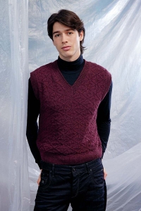 286-78 Modèle Charles Débardeur Homme en Lang Yarns Cashmere premium