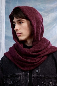 286-79 Modèle Gabriel Écharpe à capuche en Lang Yarns Cashmere Premium