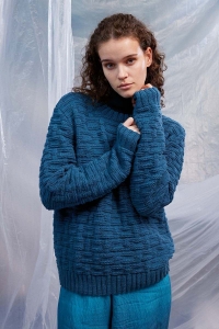 286-81 Modèle Ashley Pull en Lang Yarns Merino 120