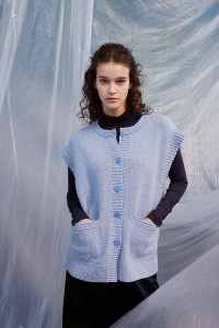 286-85 Modèle Allie Gilet en Lang Yarns Lambswool