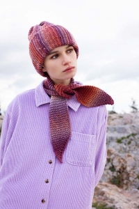 287-15 Modèle Weightless Bonnet en Wool Addicts by Lang Yarns Mystery