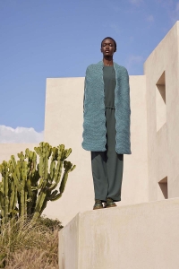 287-19 Modèle Perfect Wave Écharpe en Wool Addicts by Lang Yarns Memory