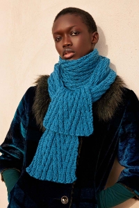 287-25 Modèle Flowing Time Écharpe en Wool Addicts by Lang Yarns Glory