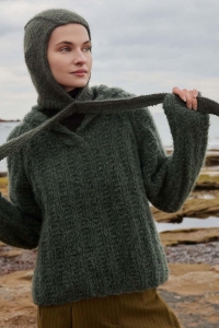 287-45 Modèle My Cocoon Bonnet en Wool Addicts by Lang Yarns Honor