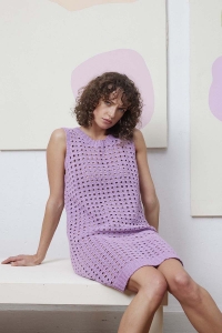 288-02 Modèle Milena Robe au crochet en Lang Yarns Ananas