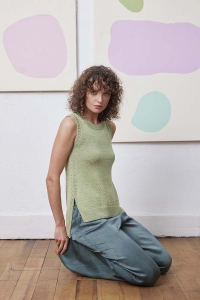 288-14 Modèle Evita Haut en Lang Yarns Classic Silk