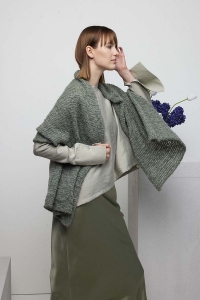 288-27 Modèle Odette Écharpe en Lang Yarns Piuma et Lace