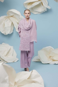 288-50 Modèle Rosetta Écharpe en Lang Yarns Amira