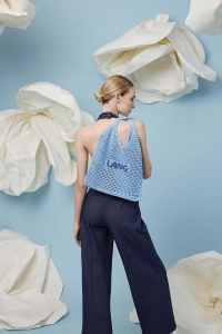 288-57 Modèle Portia Sac au crochet en Lang Yarns Quattro Lamé et Quattro