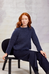 290-063 Modèle India Pull en Lang Yarns Phoenix Chante Claire