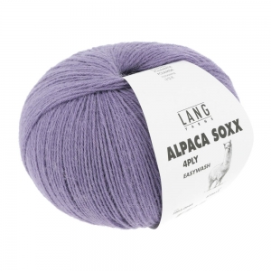 Lang Yarns Alpaca Soxx 4-ply - Pelote de 100 gr - Coloris 0045 Lilas Foncé